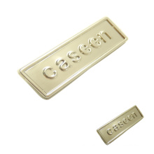 Bag Label Silver Customized Logo Engraved Plate Metal Plate